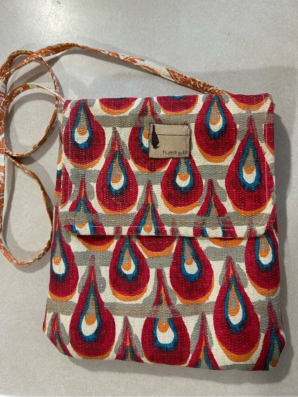 Flipped Bird Reversible Crossbody Bag